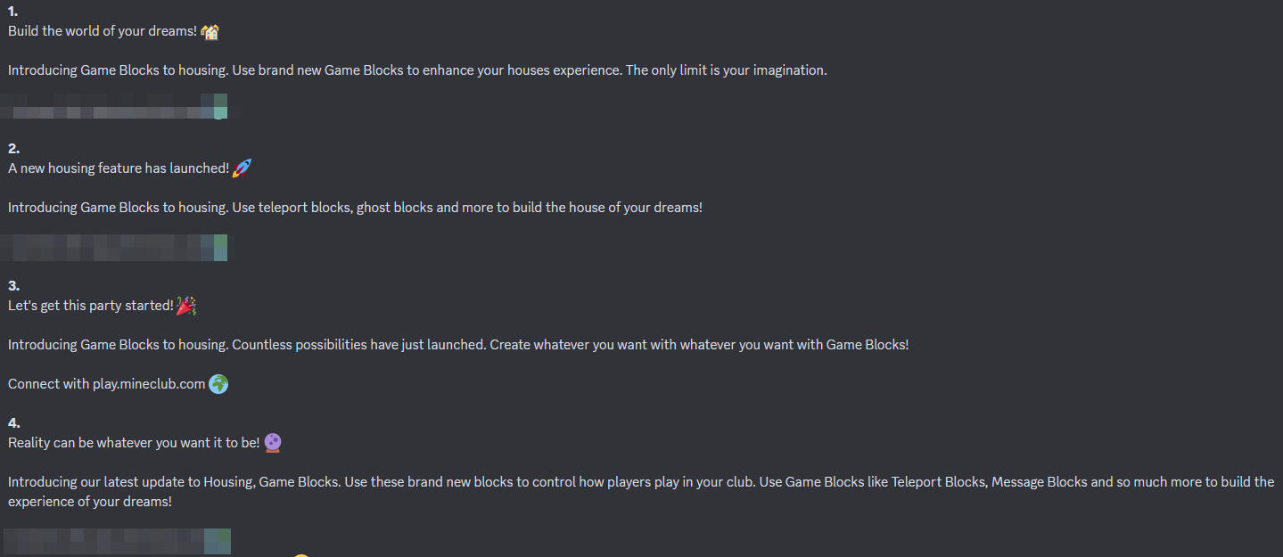 Example of Tweet/Short form announcement