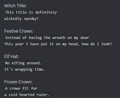 Item Lore